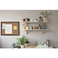 nobo Korktafel, (B)585 x (H)430 mm, Kunststoffrahmen schwarz