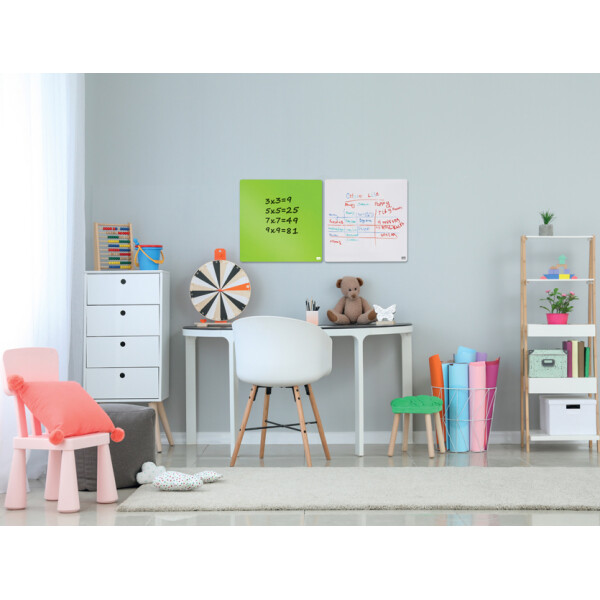 nobo Weißwandtafel, quadratisch, (B)360 x (H)360 mm, rosa