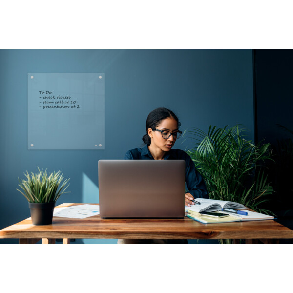nobo Acryl-Wandtafel, (B)600 x (T)28 x (H)450 mm, glasklar
