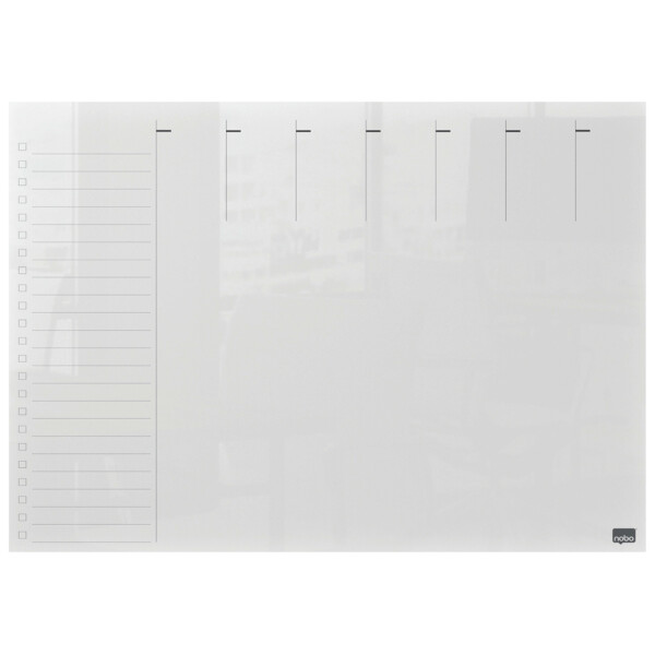 nobo Acryl-Wochenplaner, DIN A4, randlos, glasklar