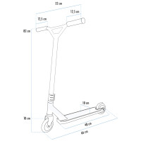 SCHILDKRÖT Tretroller Stunt Scooter Untwist Ocean