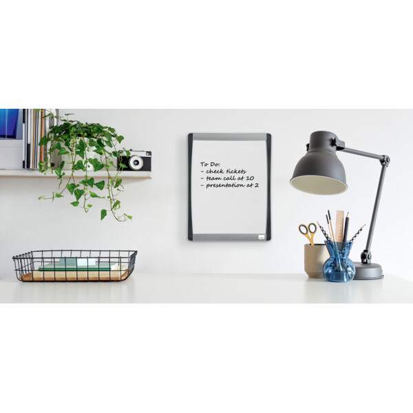 nobo Wei&szlig;wandtafel mit Bogenrahmen, (B)215 x (H)280 mm