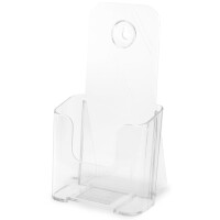 deflecto Prospekthalter, schräg, DIN A4 hoch, glasklar