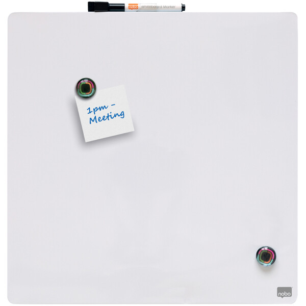 nobo Weißwandtafel, quadratisch, (B)360 x (H)360 mm, blau