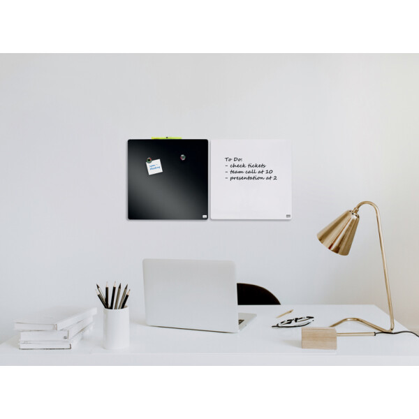 nobo Weißwandtafel, quadratisch, (B)360 x (H)360 mm, blau