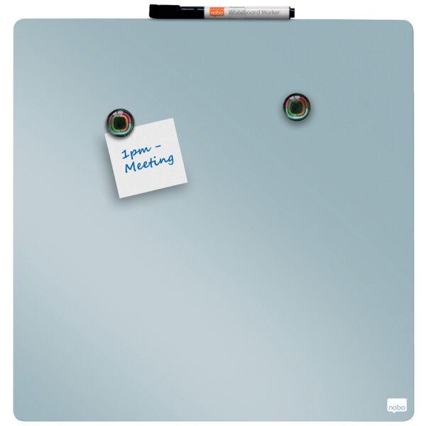 nobo Weißwandtafel, quadratisch, (B)360 x (H)360 mm, blau