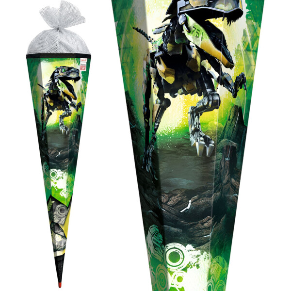 ROTH Schultüte "Robo-Rex", eckig, 850 mm, mit Effekt