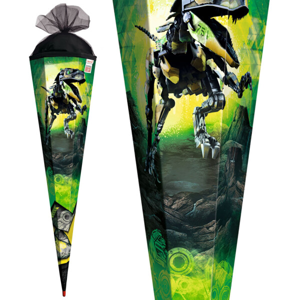 ROTH Schultüte "Robo-Rex", rund, 700 mm, mit Effekt