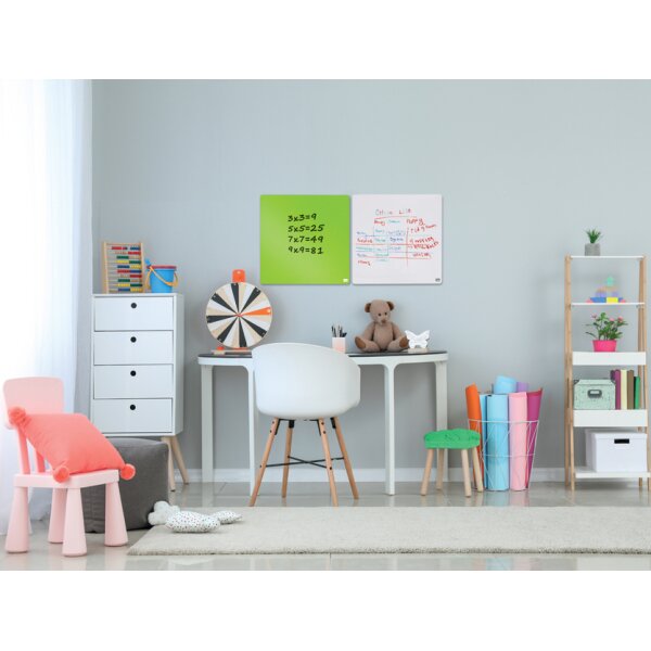nobo Wei&szlig;wandtafel, quadratisch, (B)360 x (H)360 mm, schwarz