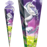 ROTH Schultüte "Magic Pegasus", rund, 700 mm, mit Effekt