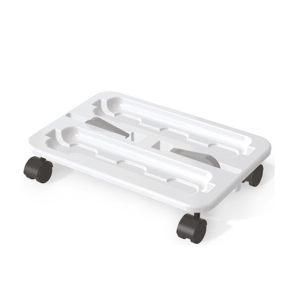 deflecto Caddy-Rollwagen "Stack N Go", weiß
