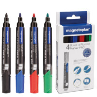magnetoplan Board- und Flipchartmarker PRO+, sortiert