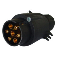IWH KFZ-Stecker, 7-polig, Kunststoff, schwarz