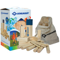 SCHILDKRÖT Kubb Schwedenschach, aus Pinienholz