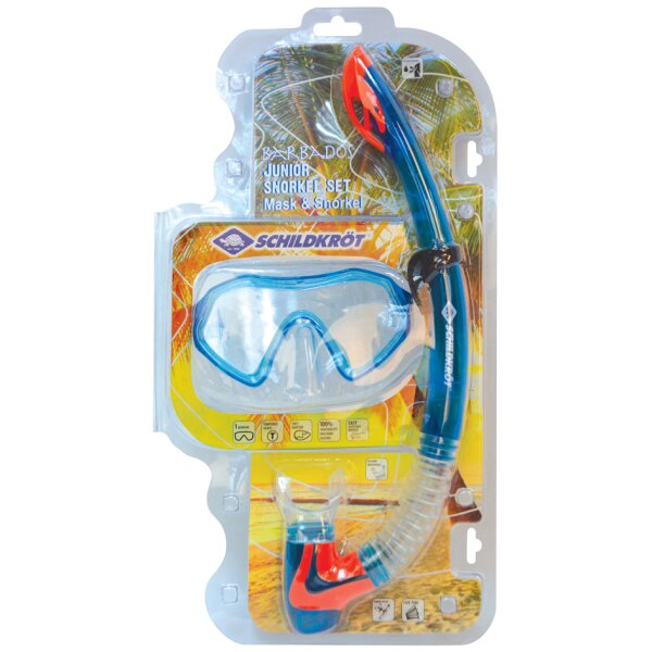 SCHILDKR&Ouml;T Junior Schnorchel-Set "Barbados", 2-teilig, blau