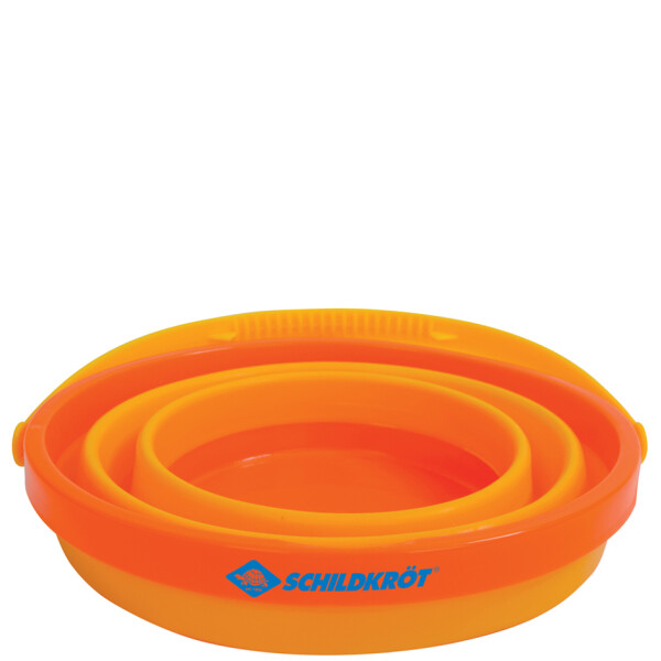 SCHILDKRÖT Strand- und Spieleimer, faltbar, orange