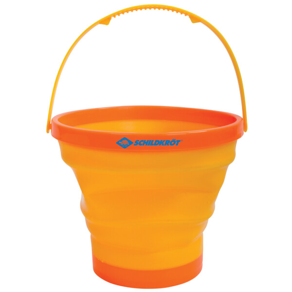 SCHILDKRÖT Strand- und Spieleimer, faltbar, orange