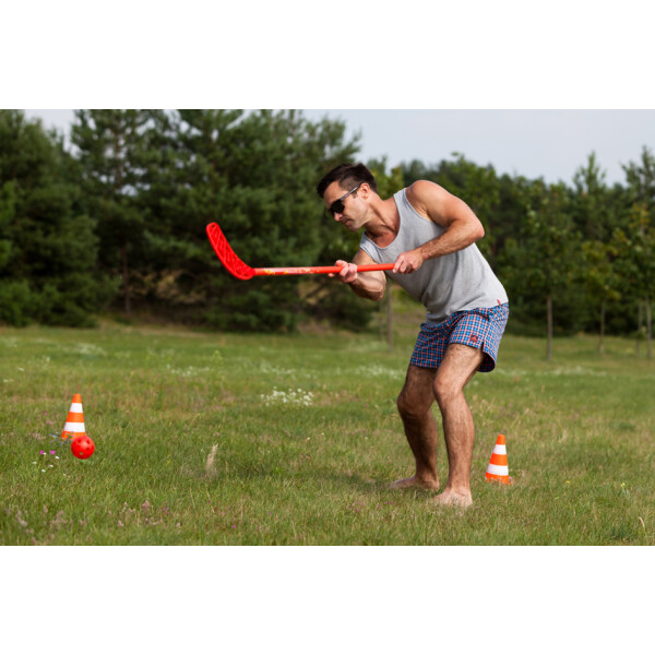 SCHILDKRÖT Fun-Hockey Set, 4-teilig, rot gelb