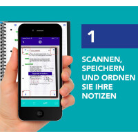 Oxford Notizbuch Signature, DIN A5, kariert, blau