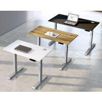 kerkmann Sitz-Steh-Schreibtisch Smart Office, eiche silber
