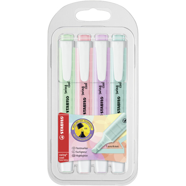 STABILO Textmarker swing cool Pastel, 8er PET-Etui