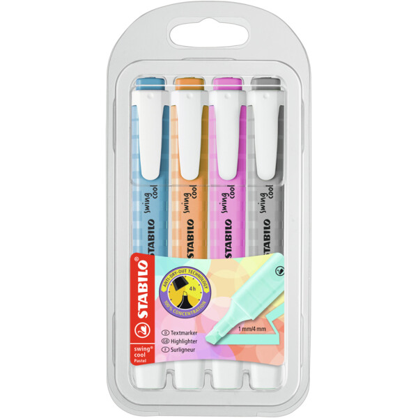 STABILO Textmarker swing cool Pastel, 8er PET-Etui
