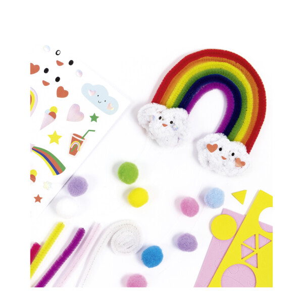 folia Chenilledraht Bastelset RAINBOW, 212-teilig