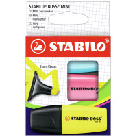 STABILO Textmarker BOSS MINI, 3er Kartonetui
