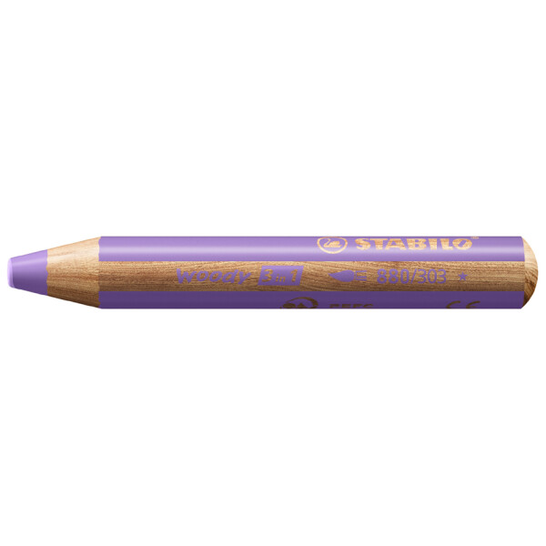 STABILO Multitalentstift woody 3 in 1, rund, pastelllila
