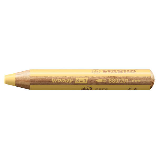STABILO Multitalentstift woody 3 in 1, rund, pastelllila