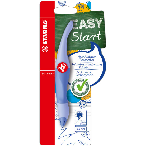 STABILO Tintenroller EASYoriginal, Linkshänder, wolkenblau