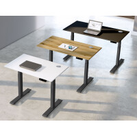 kerkmann Sitz-Steh-Schreibtisch Smart Office, weiß...