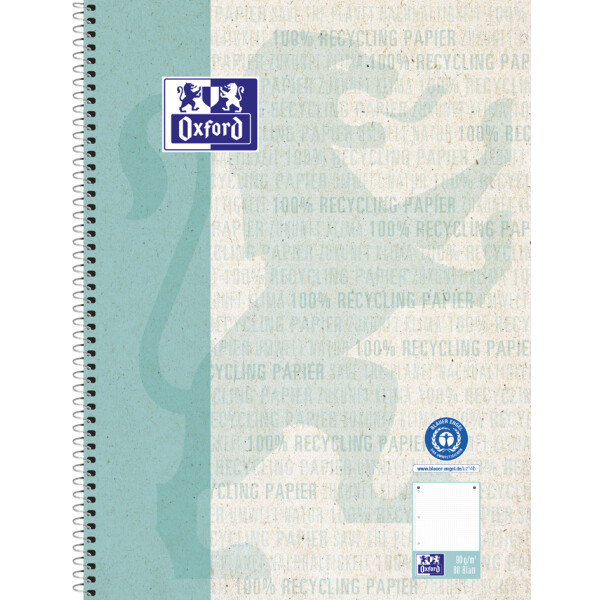 Oxford Collegeblock "Recycling", DIN A4+, 80 Blatt, liniert