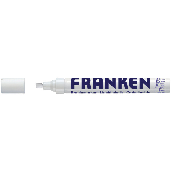 FRANKEN Kreidemarker, Strichstärke: 2-5 mm, weiß