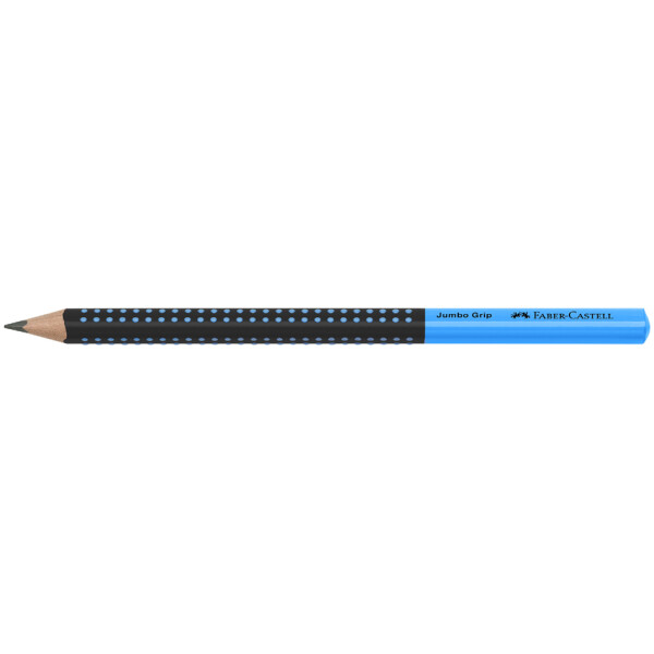 FABER-CASTELL Bleistift Jumbo GRIP TWO TONE, blau