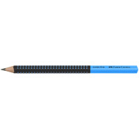 FABER-CASTELL Bleistift Jumbo GRIP TWO TONE, blau