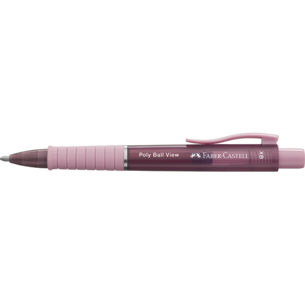 FABER-CASTELL Druckkugelschreiber POLY BALL VIEW, schwarz