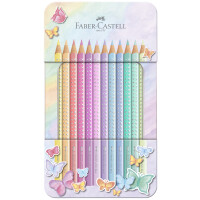 FABER-CASTELL Dreikant-Buntstifte SPARKLE PASTELL, 12er Etui