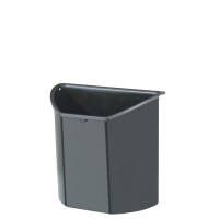 EXACOMPTA Papierkorb-Einsatz, halbrund, anthrazit