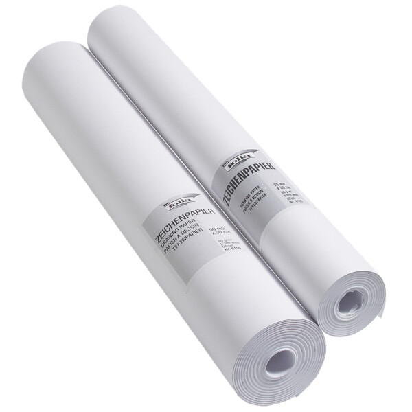 folia Zeichenpapierrolle, (B)500 mm x (L)25 m, 80 g qm, weiß