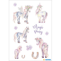 HERMA Sticker DECOR "Pony", beglimmert