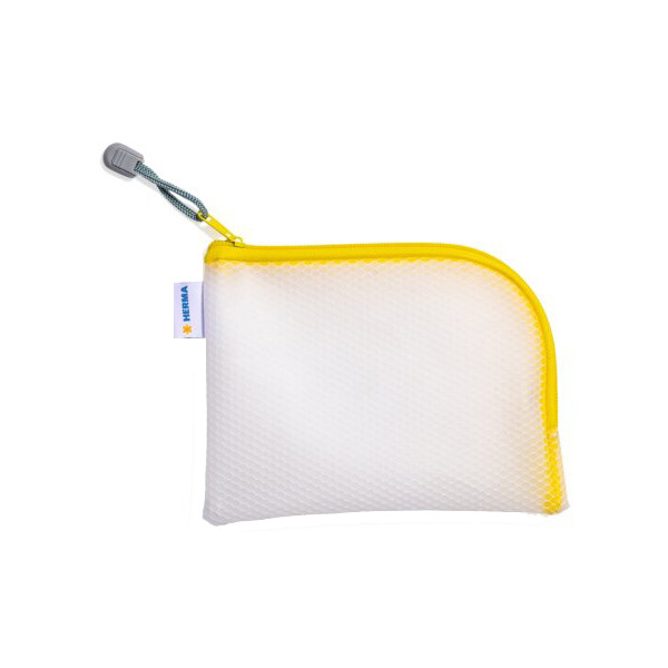 HERMA Reißverschlusstasche "Mesh Bags", DIN A7, blau