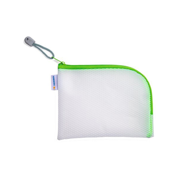 HERMA Reißverschlusstasche "Mesh Bags", DIN A7, blau