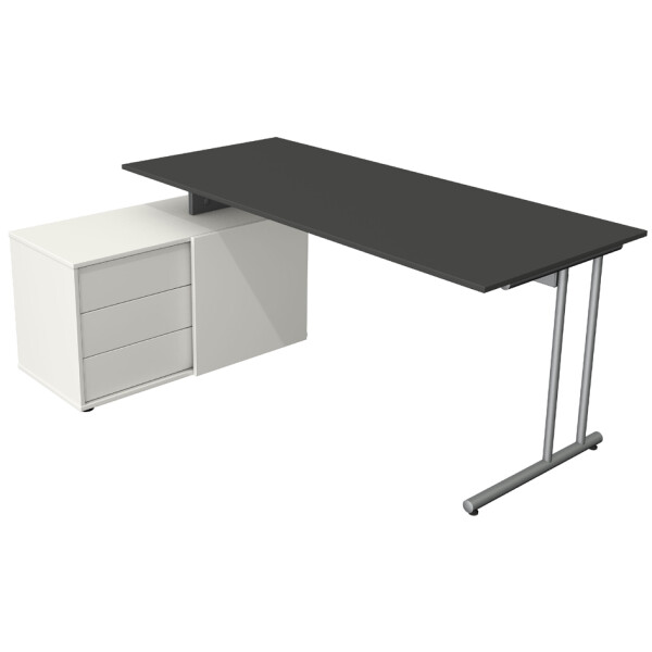 kerkmann Komplett-Arbeitsplatz Start Up, graphit