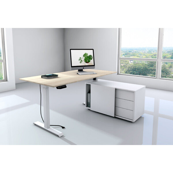 kerkmann Komplett-Arbeitsplatz Move 1, lichtgrau