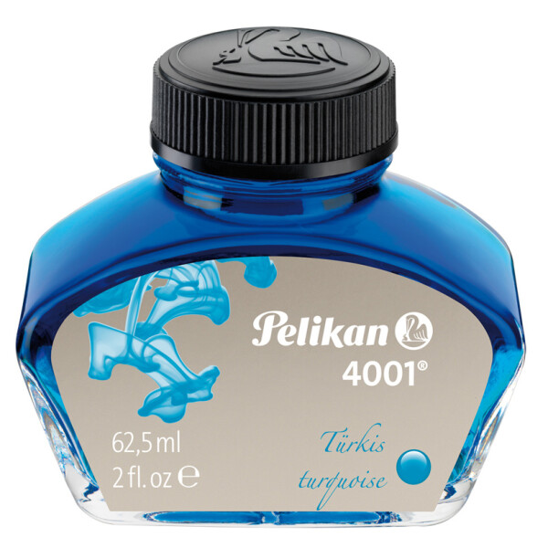 Pelikan Tinte 4001 im Glas, blau-schwarz, Inhalt: 62,5 ml