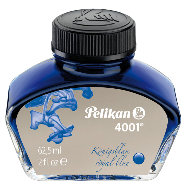 Pelikan Tinte 4001 im Glas, blau-schwarz, Inhalt: 62,5 ml