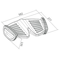 LogiLink Fußwippe, kompakt, schwarz