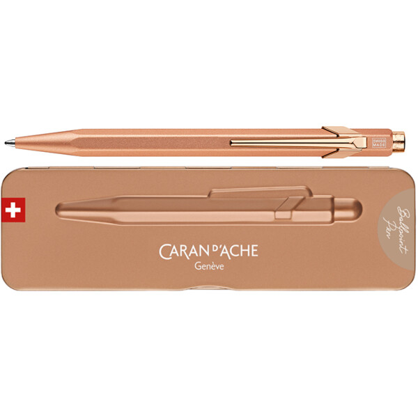 CARAN DACHE Druckkugelschreiber 849 Goldbar, gold