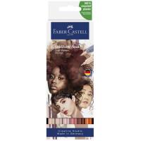 FABER-CASTELL Aquarellmarker GOLDFABER, 6er Etui Portrait